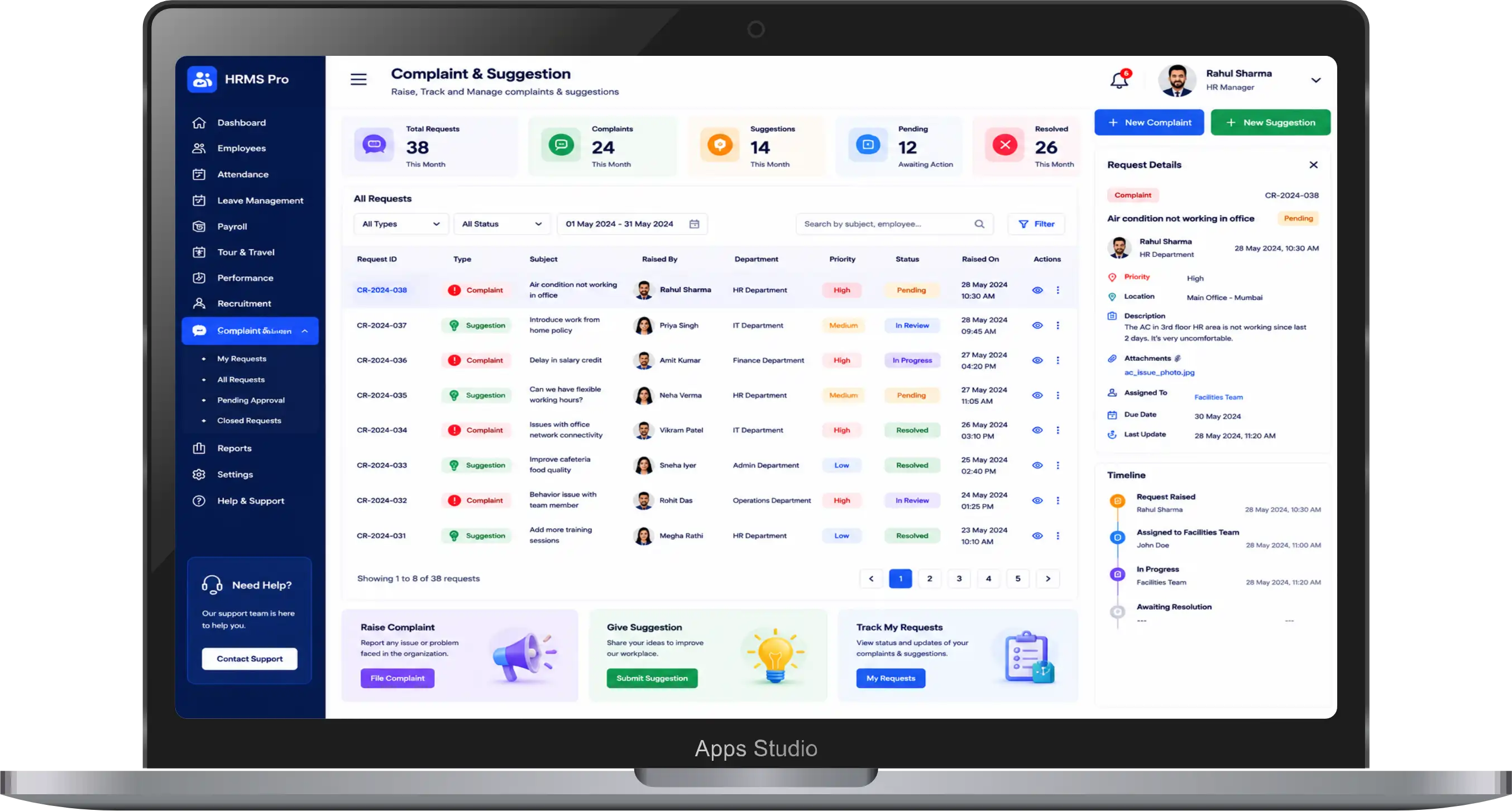 Apps Studio Dashboard 14
